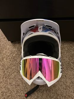 fox racing helmet with goggle retail $150+