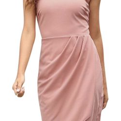Manydress Womens Summer Halter Neck Ruched Dresses