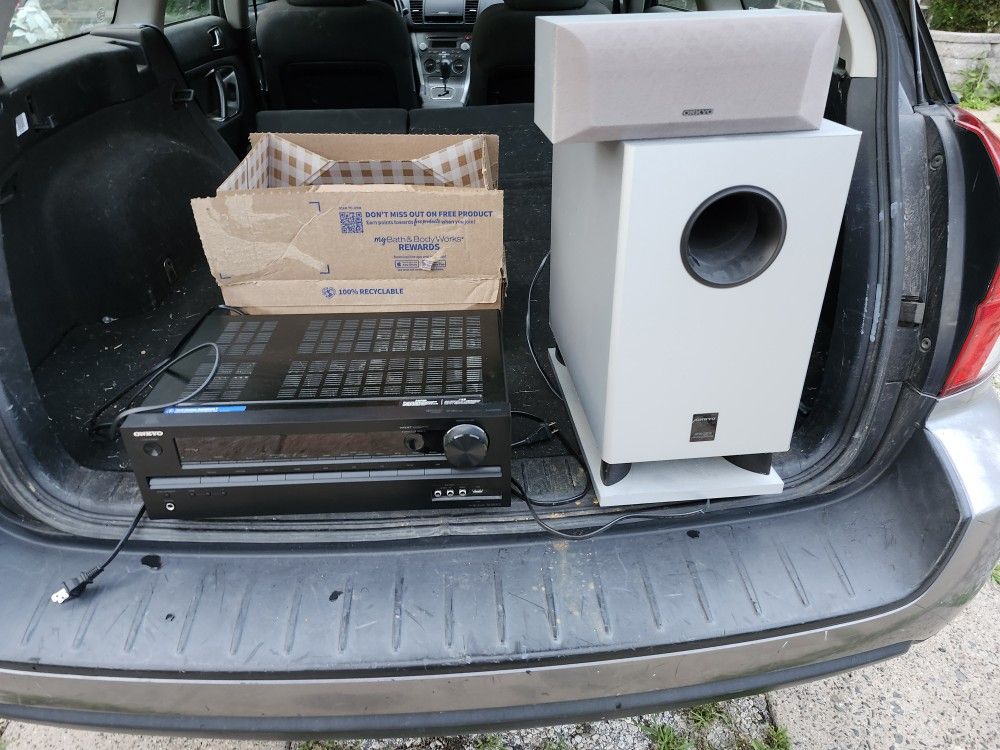 Onkyo Receiver Speaker Lot Of 3