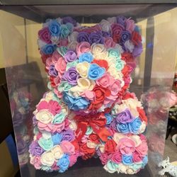 Rose Bear Flowers, Large 13 Inches 