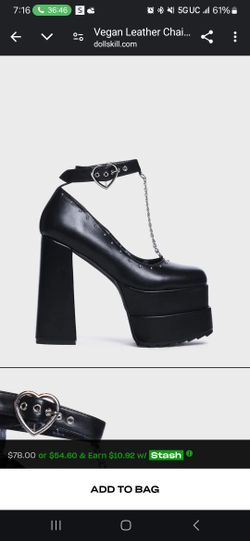 Black Platform Heels Size 7