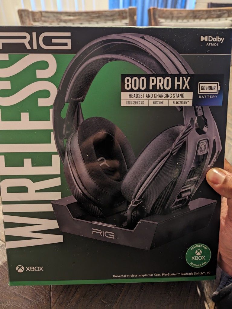 RIG 800 PRO HX Wireless Gaming Headset and Base Station for Xbox One, X/S, PlayStation & PC - Black