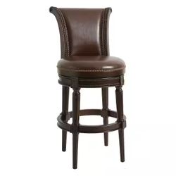 Chapman Distressed Walnut bar stools