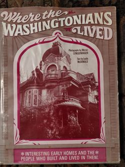 Vintage Where the Washingtonians Live hardcover book, 1969