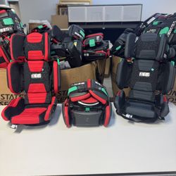 Hifold Car seat Booster Chair Foldable Black Or Red New