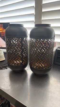 Set of two metal decoration