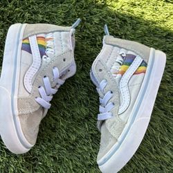 Vans Toddler High-Top Sneakers Rainbow Gray US 6