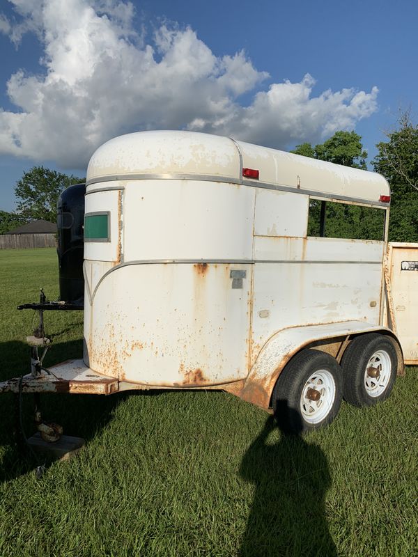 Twohorse bumper pull trailer. Title in hand. for Sale in Houston, TX