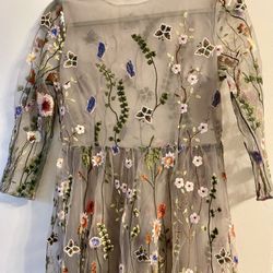 3D Floral Maxi Dress