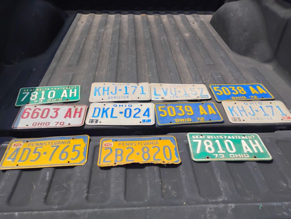 OLD LICENSE PLATES!!!