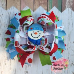 Snowman Boutique Bow 