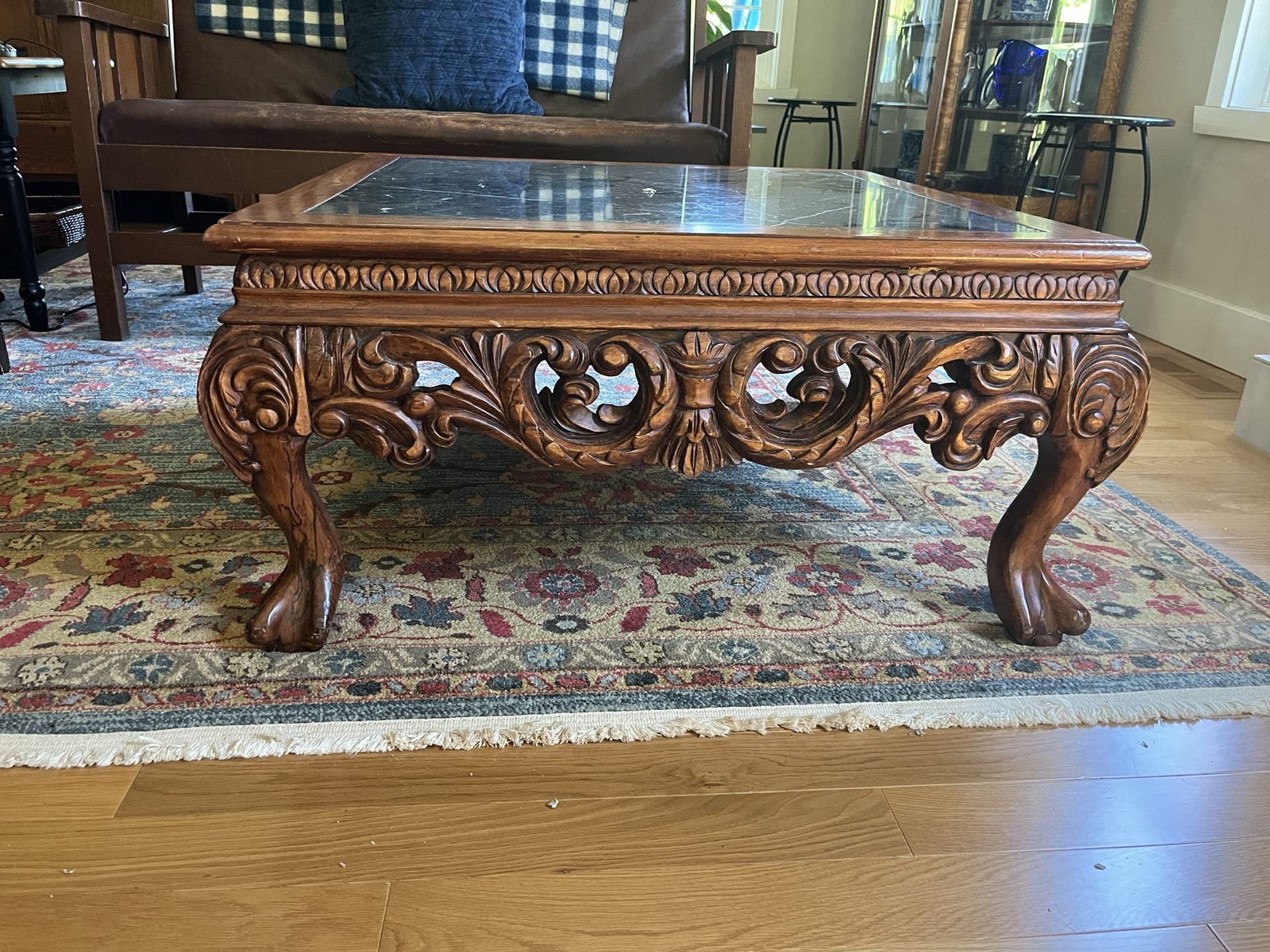 Coffee Table With Marble Top
