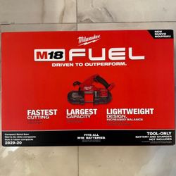 Milwaukee New Compact Band Saw 18M Fuel Brushless 