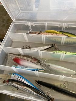 Bass Lures All Kinds Two Tables Full $3-5 Ea Or Come Look And Make Offer For All