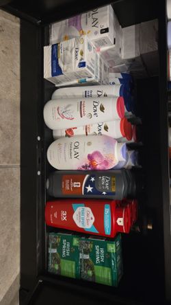Olay, nivea, soft soap, dove body wash