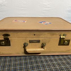 Vintage Luggage Suitcase Small J.C. Higgins 21x14x7 