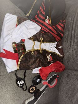 Kids Pirate Costume Size 8-10