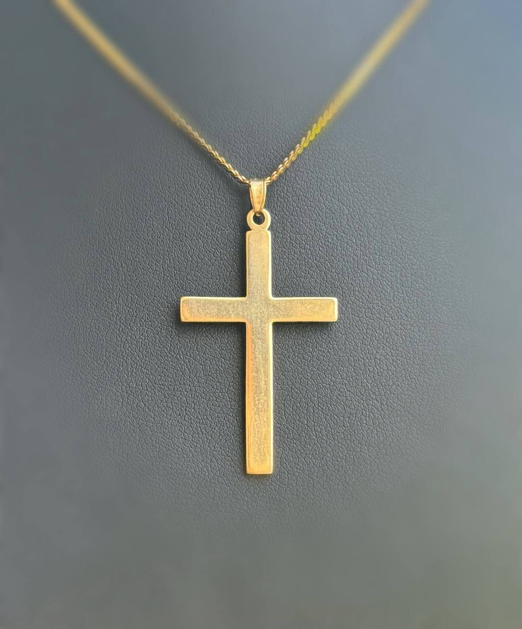 14k solid yellow gold Cross Jesus Cross Pendant charm