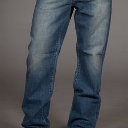 Big Star Digger Loose Fit Distressed Denim Blue Jeans Mens Size 38L