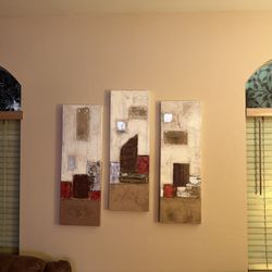 Abstract Art Set Of 3 Wall Decor 