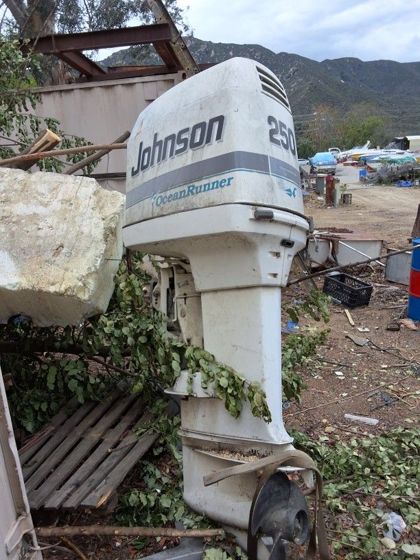 Johnson 250hp outboard motor. Ocean runner.
