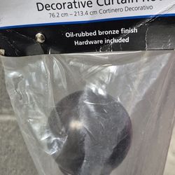 30 in - 84 in Decorative Curtain Rod