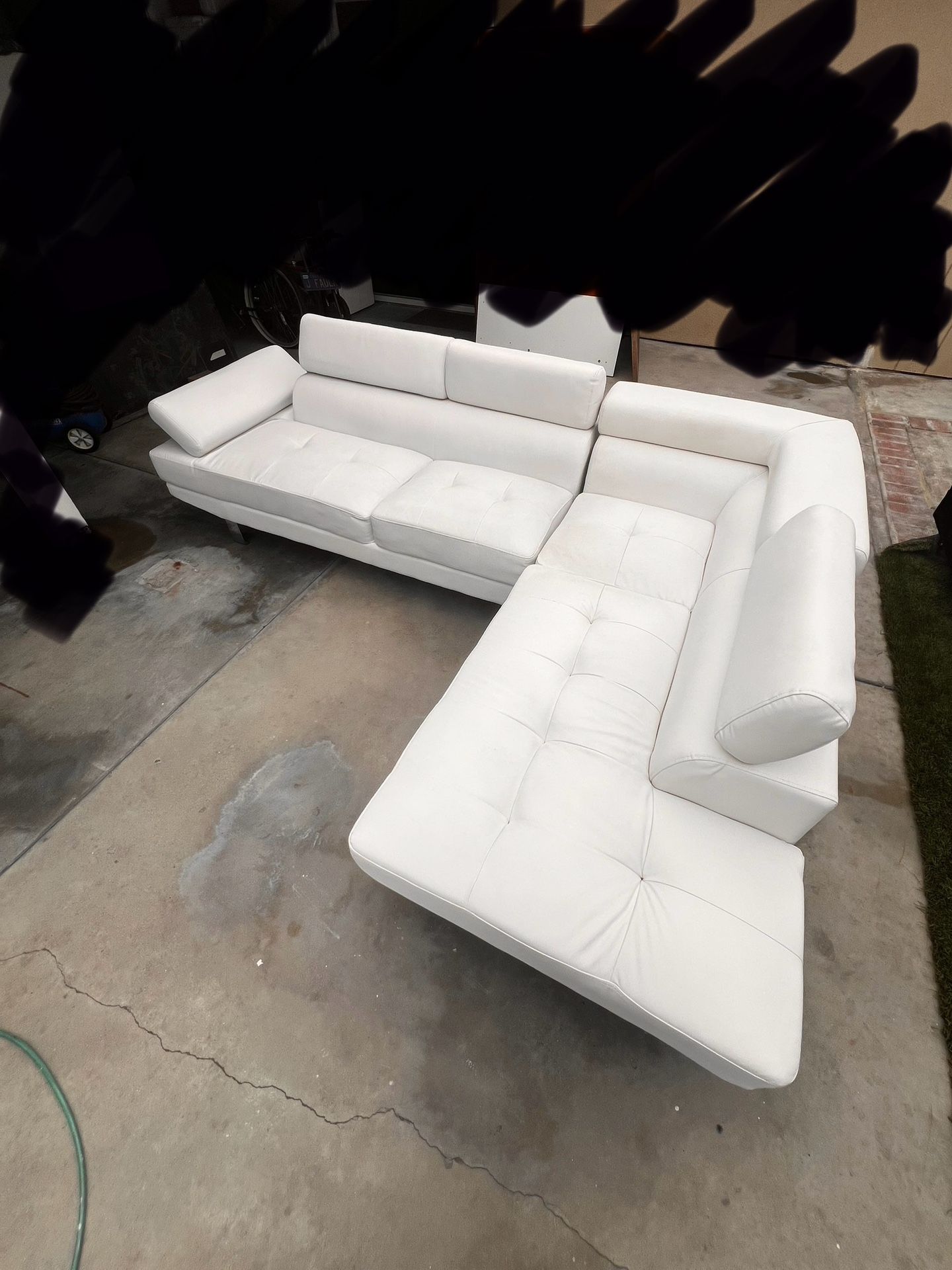 Modern Sectional White Couch