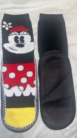 Minnie Mouse sock slippers size large