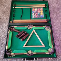 Vintage Miniature Pool Table 