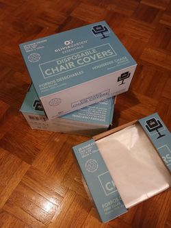 Olivia Garden Disposable Chair Covers Lot (2 New Boxes + 1 Open Box)