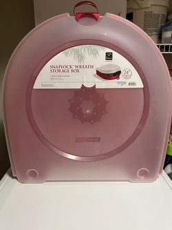 24” snaplock wreath storage box