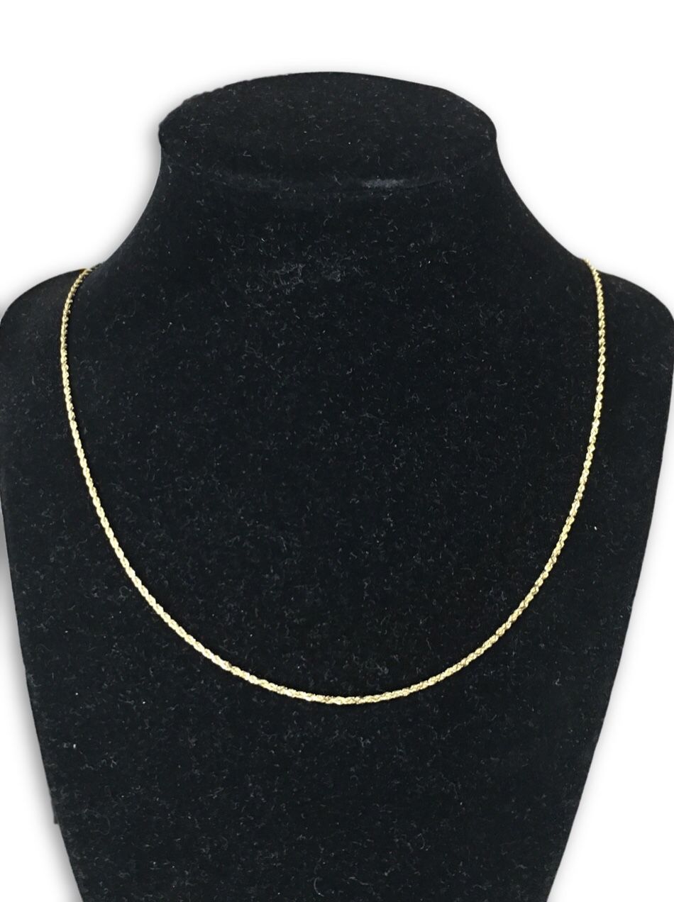 14k rope necklace