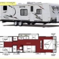 travel trailer camper 4 bunks 2 bedrooms ultra lite weight 