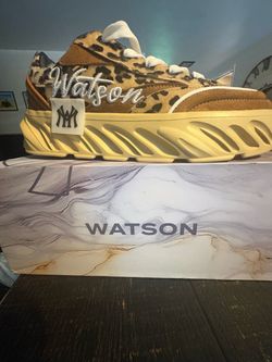 Watson Concord men 9 leopard print sneakers