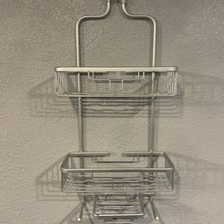 Aluminum 2-Shelf Hanging Shower Caddy 