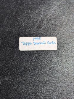 1995 Topps baseball card binder with gold foil
