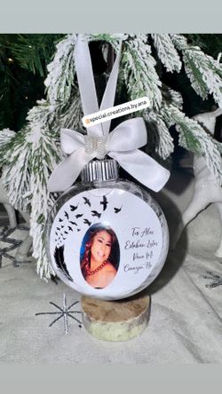 Memorial ornament made with a lot of love and respect 🤍🪽