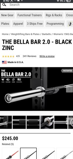 Rogue Bella weight  bar