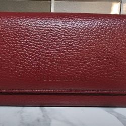 Burberry Red Long Wallet 