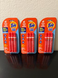 Brand New Unopened Tide To Go Stain Remover Pens -- 3 Packs - $5 each