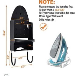 Wall Holder for Iron and Ironing Board- New
