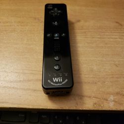 Black Wii Mote With Wii Motion Plus