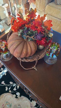 Cornucopia grapevine XL Fall Decor Dining Table Centerpiece Thanksgiving
