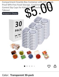 Double compartment snacks containers