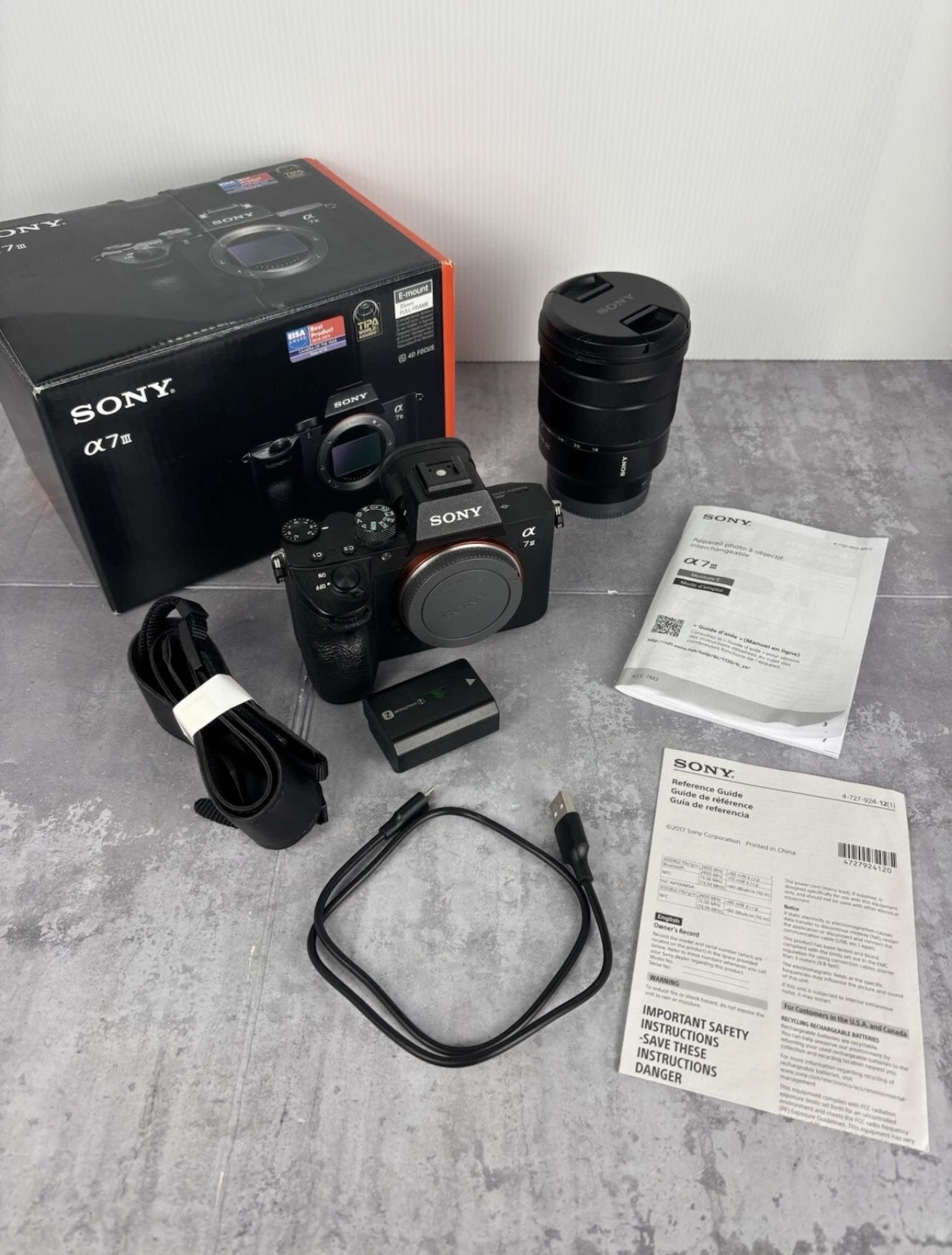 Sony Alpha a7 III Mirrorless E-Mount Full Frame with FE 16-35 Lens
