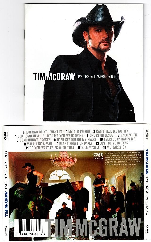 Tim McGraw Live Like You Were Dying CD