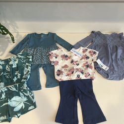 Carter’s Baby Girl Clothes 0-3M Lot NWT – 4 Spring Outfits Sets Bundle