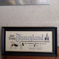 Disney Wall Art Wood Frame 