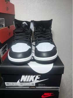 USED JORDAN 1s (Black White) SZ. 10.5