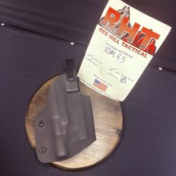 NEW Red Hill Tactical XDM .45 w/Light Holster Black Kydex w/ Locking Strap